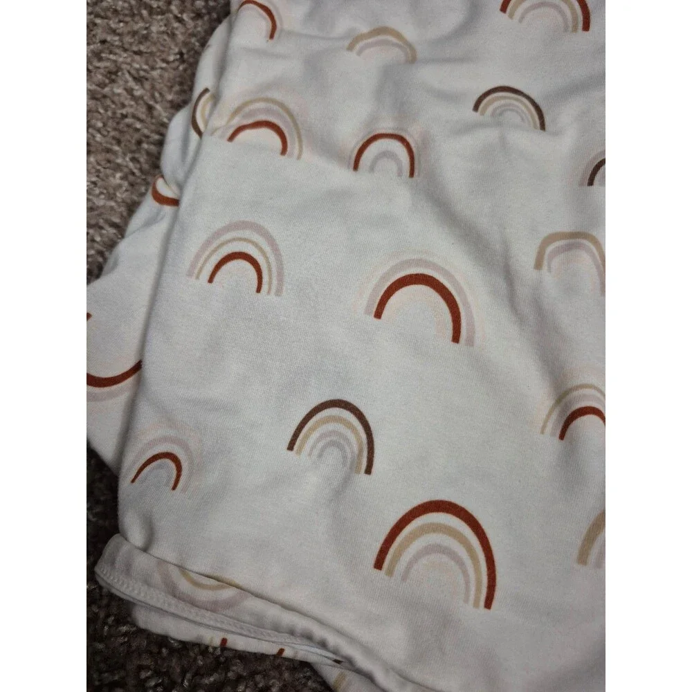 Loulou lollipop bamboo swaddle blanket rainbows
